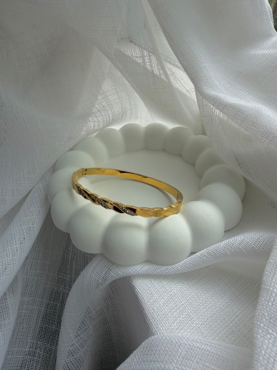 Aureon Twisted Crystal Bangle