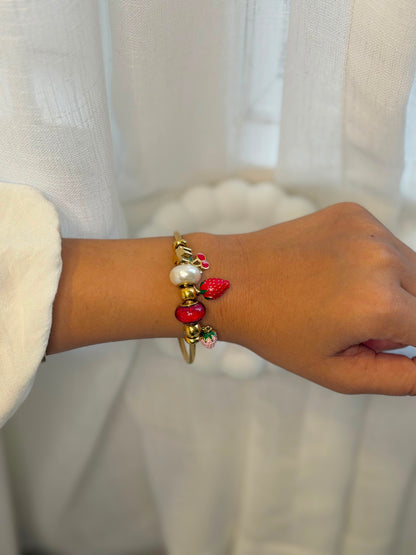 Aureon Berry Bloom Bangle Bracelet