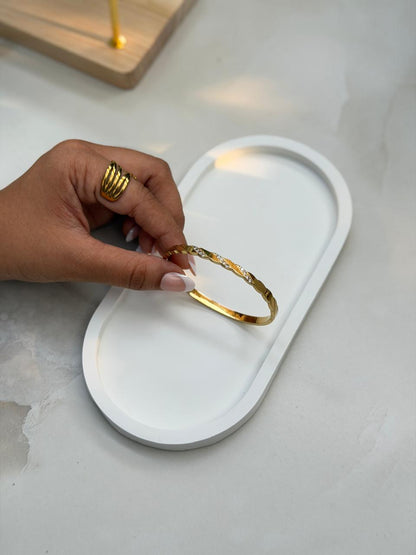 Aureon Twisted Crystal Bangle