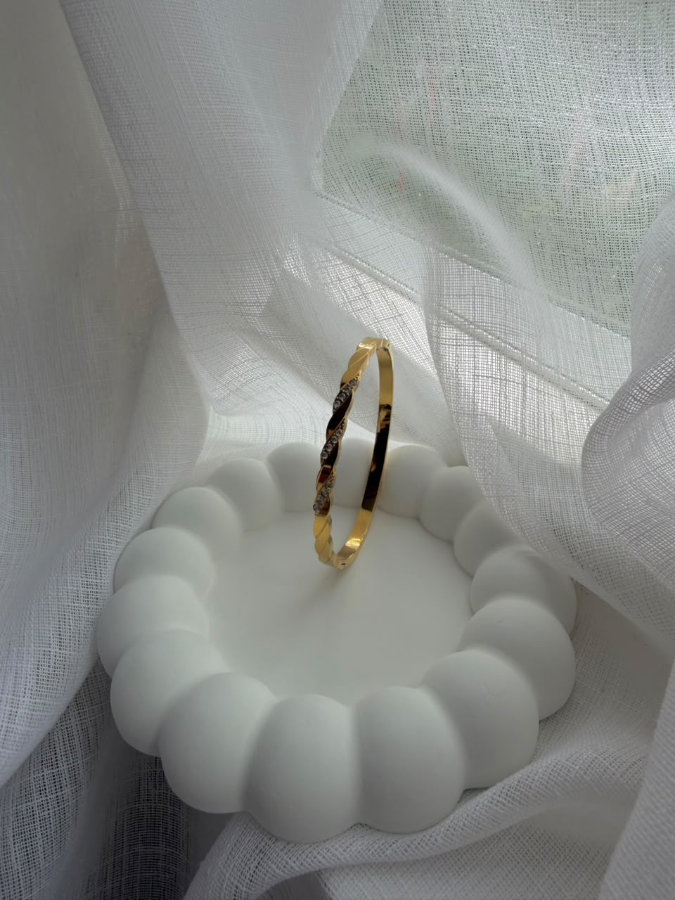Aureon Twisted Crystal Bangle