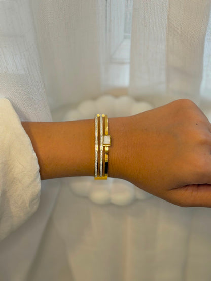 Aureon Tier Gem Bangle Bracelet