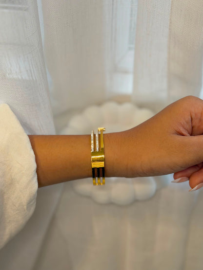 Aureon Tier Gem Bangle Bracelet