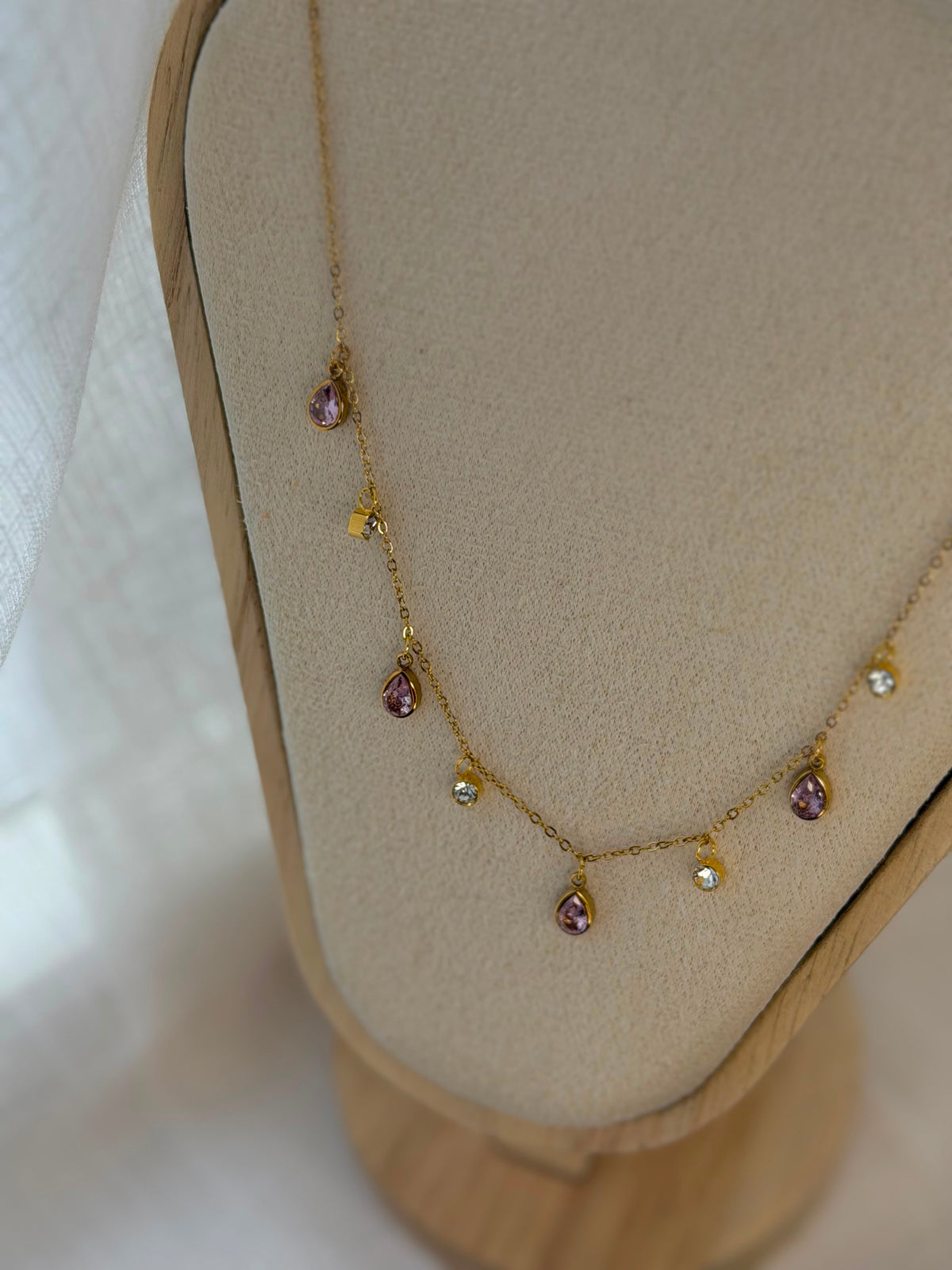 Aureon Blushing Tears necklace