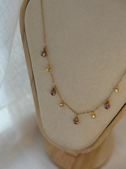 Aureon Blushing Tears necklace