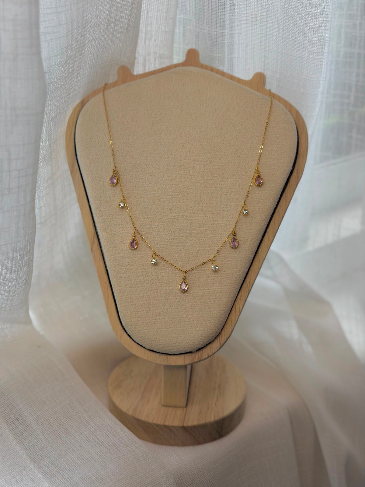 Aureon Blushing Tears necklace