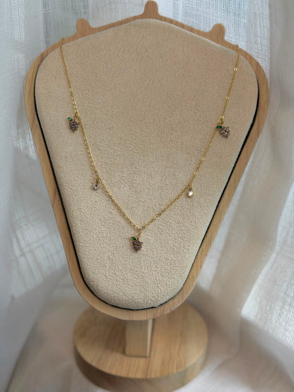Aureon Vine $ Crystal Necklace