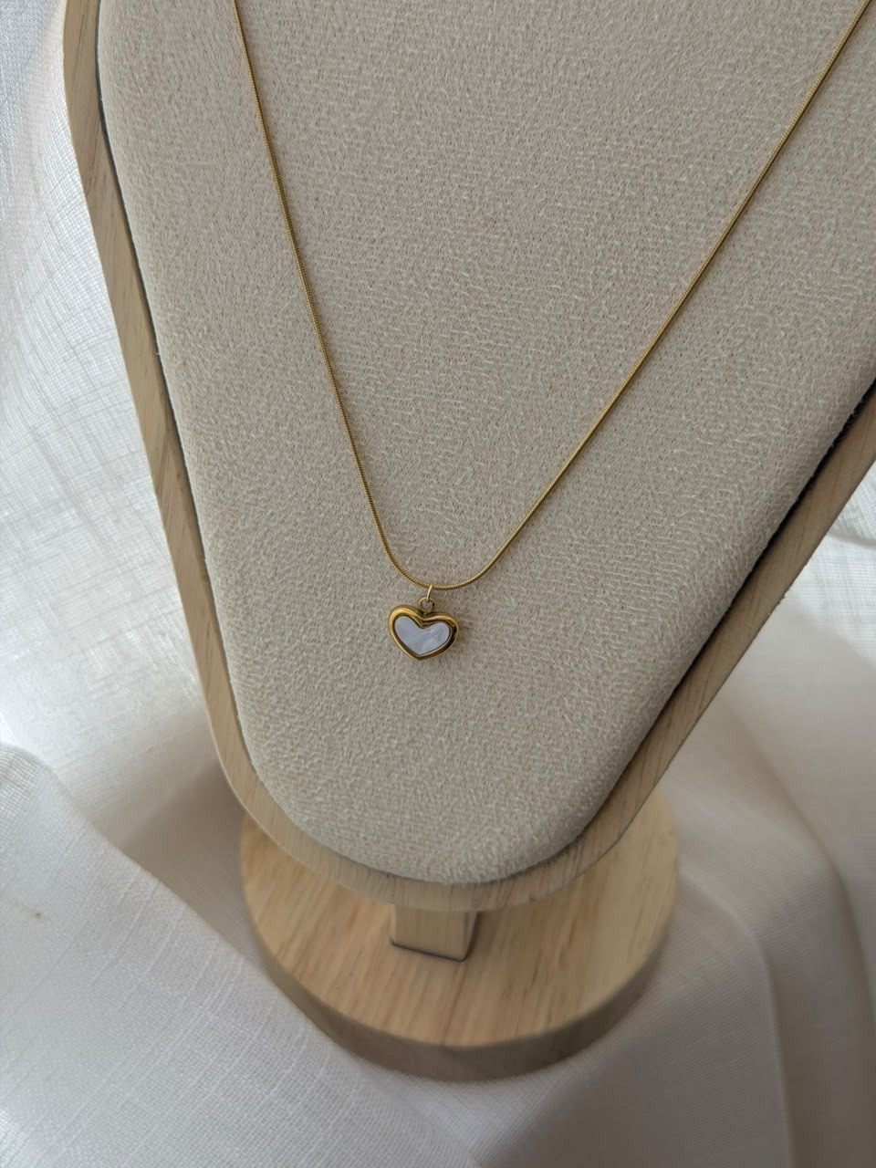 Aureon Imperial Pearl Heart Pendant Necklace