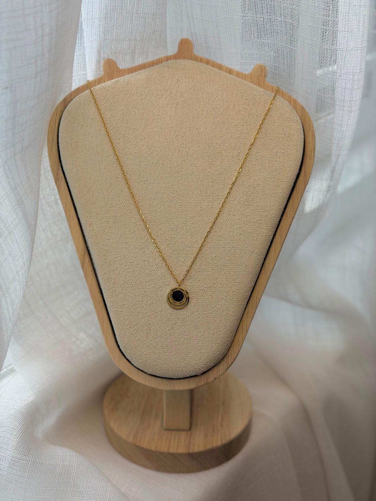 Aureon Midnight Dial Pendant Necklace