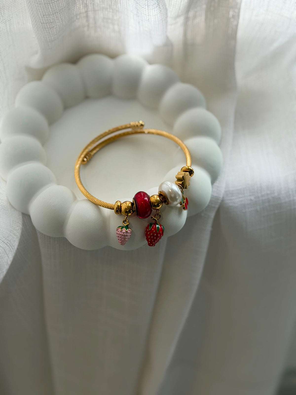 Aureon Berry Bloom Bangle Bracelet